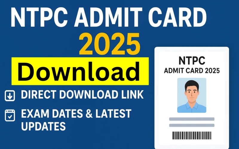 NTPC Admit Card 2025