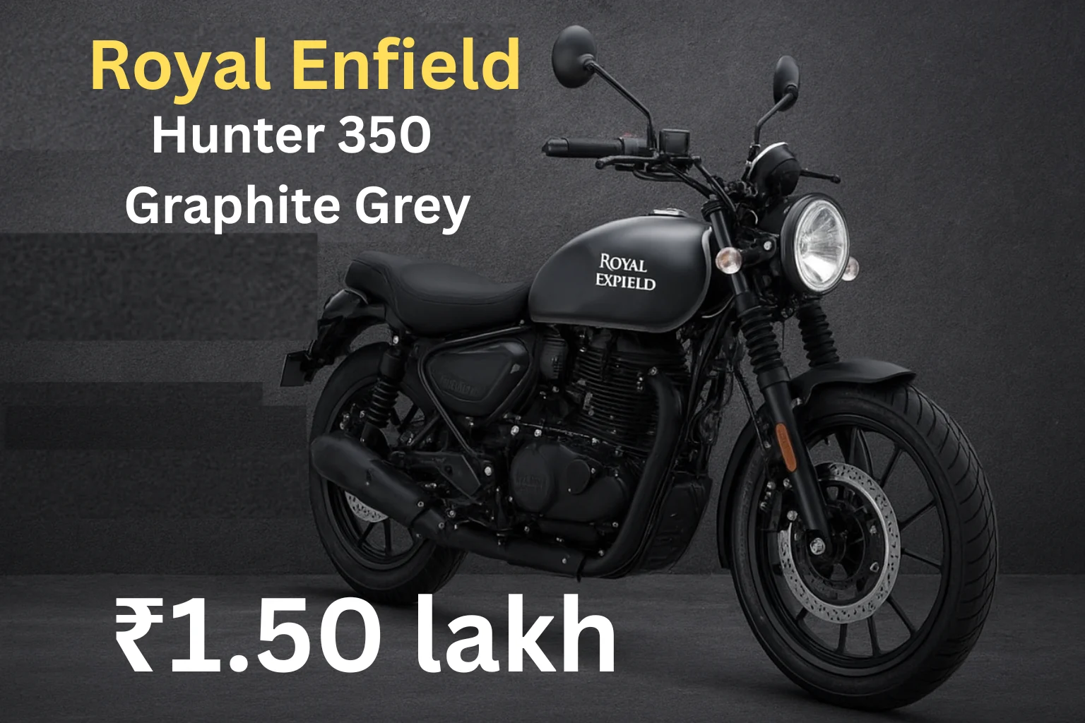 Royal Enfield Hunter 350 Graphite Grey