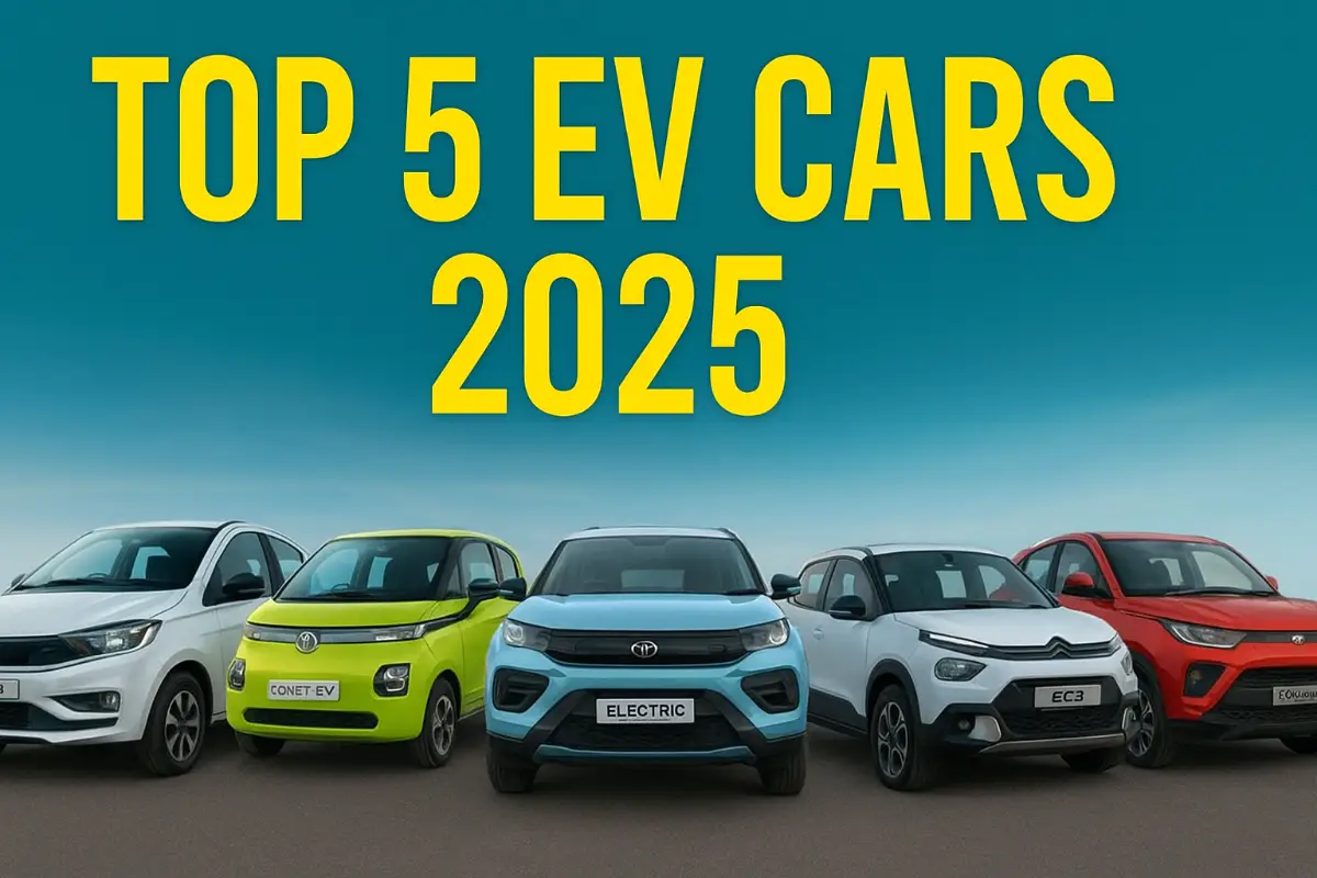 Top 5 EV Cars in India Under 10 Lakhs in 2025