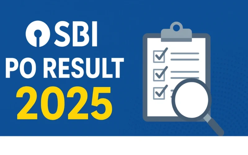 sbi po prelims result 2025