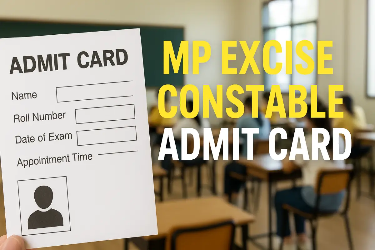 MP Excise Constable Admit Card