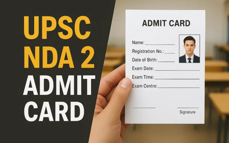 UPSC NDA 2 Admit Card