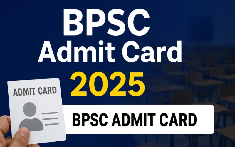 bpsc admit card download link