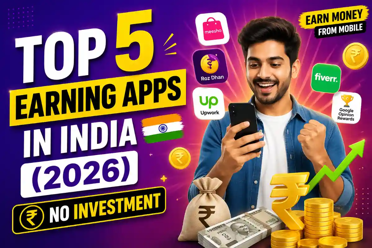 Best online earning apps without investment in India 2026