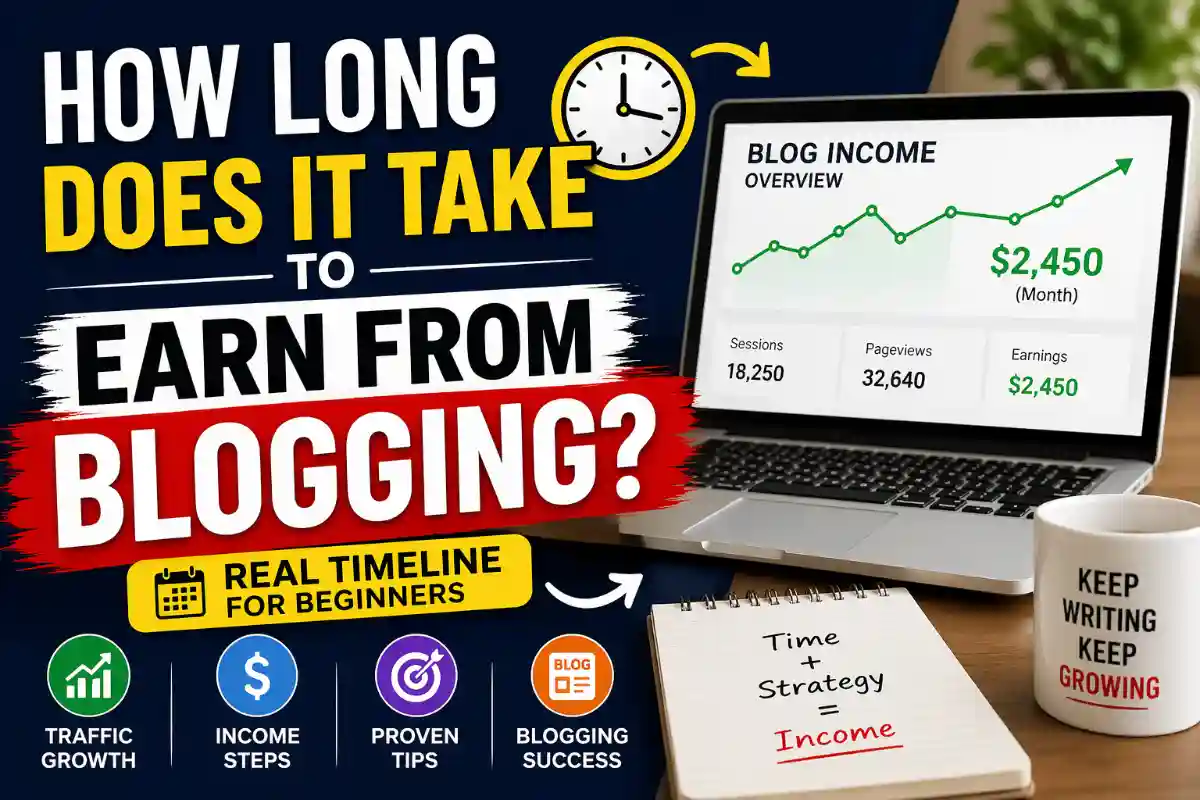 how long does it take to earn from blogging