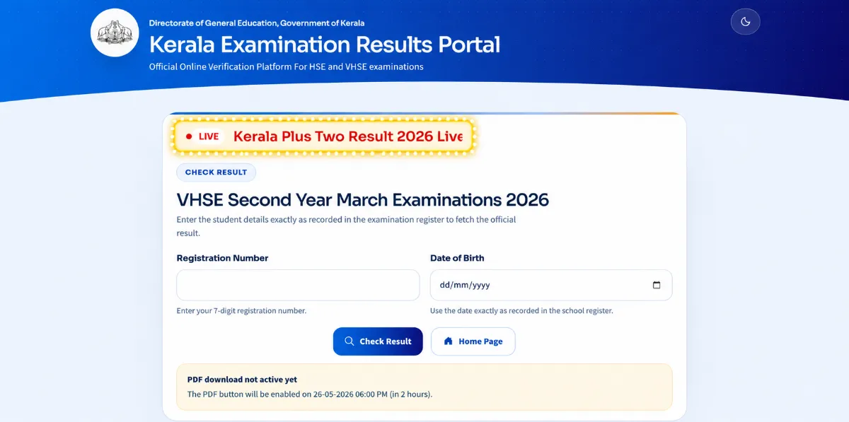 Kerala Plus Two Result 2026
