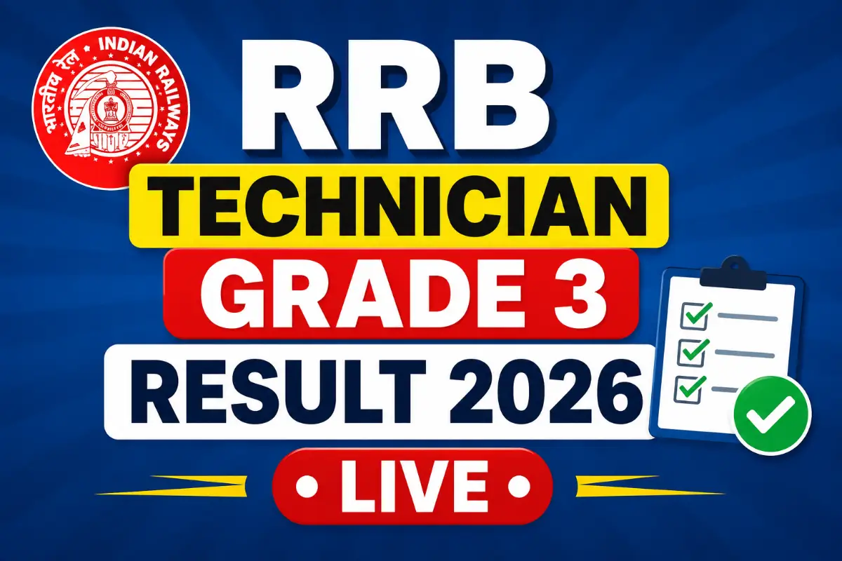 RRB Technician Grade 3 Result 2026