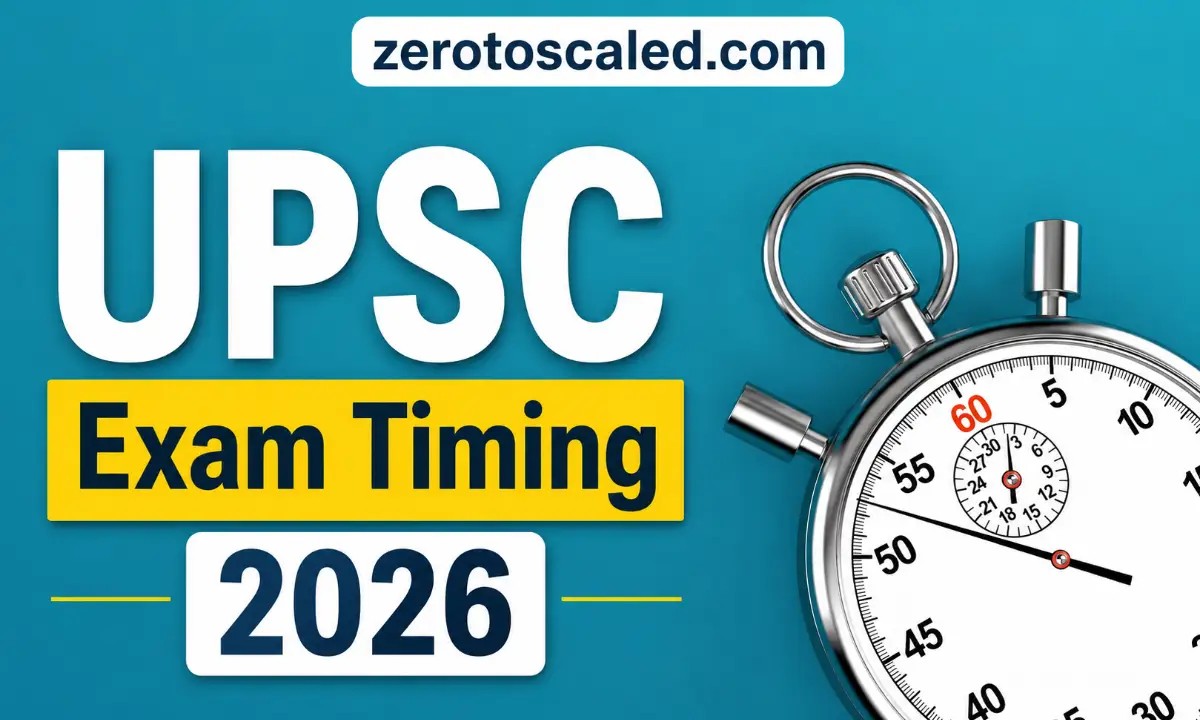 UPSC Exam Timing 2026