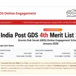 India Post GDS 4th Merit List 2026