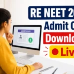 Re NEET 2026 Admit Card